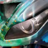 Galleri foto Modifikasi Kawasaki Ninja 250FI, Bahan Kanvas Civil War