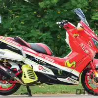 Galleri foto Modifikasi Yamaha NMax 2015, Skuter Turing Gaya Racing