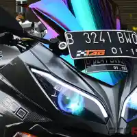 Galleri foto Modifikasi Kawasaki Ninja 250 FI 2014, Kamuflase Hemat Buat Gaya