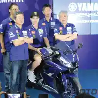 Galleri foto Galeri Foto: Launching Yamaha All New R15 Plus, Aksi Maverick Vinales di Sentul