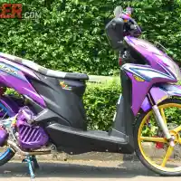 Galleri foto Modifikasi Honda Vario 125 2014, Warna Janda Buat Kontes