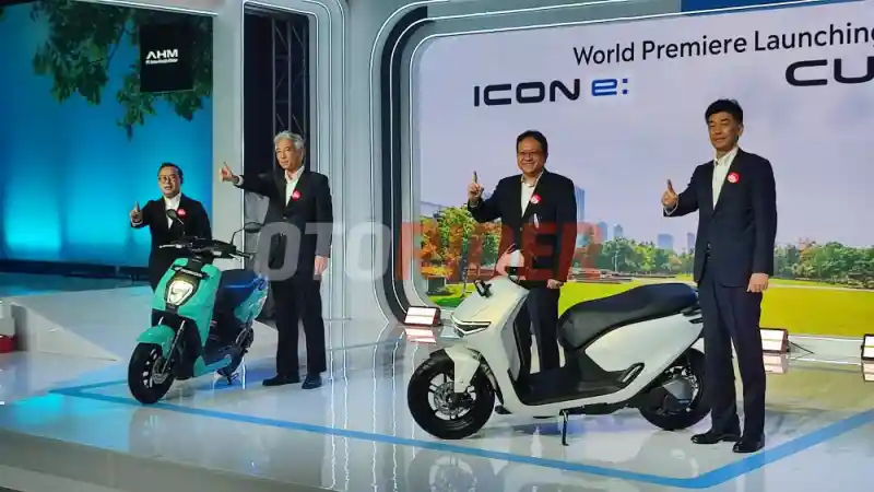 Honda Luncurkan Dua Motor Listrik Baru Icon E Dan Cuv E