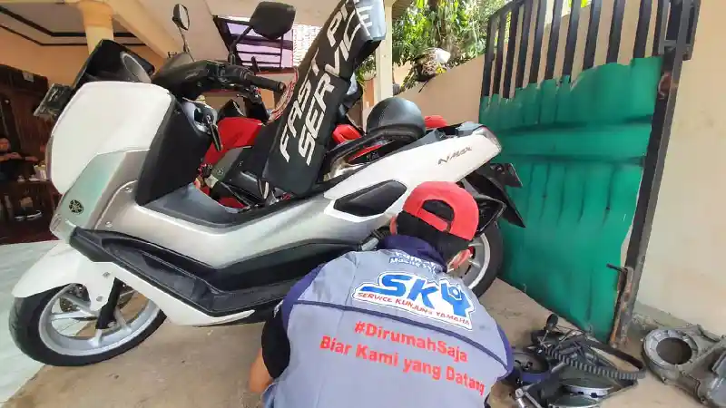 Tak Perlu Ke Bengkel Kini Servis Motor Yamaha Bisa Langsung Di Rumah